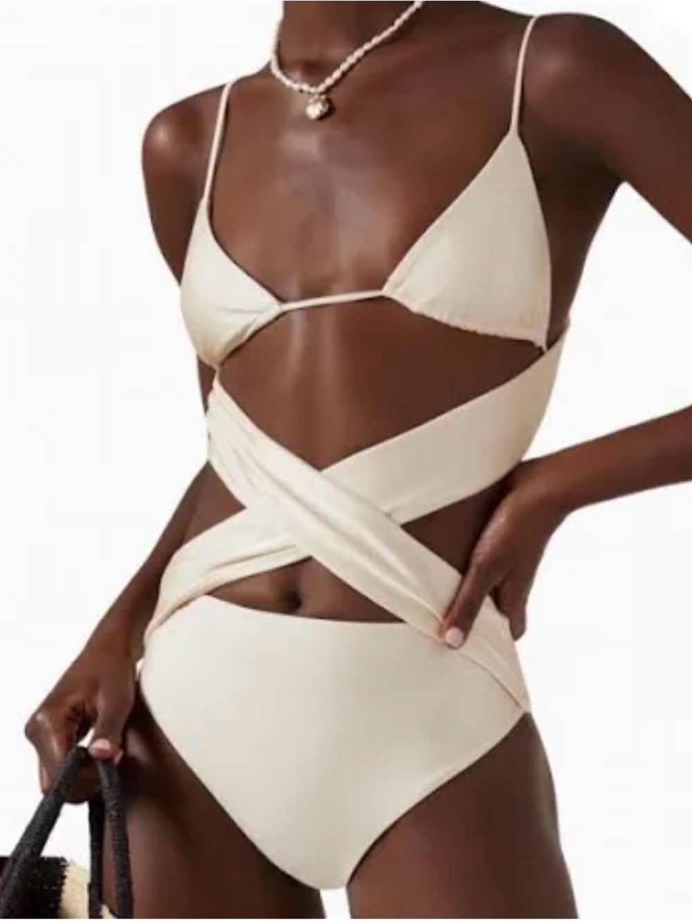 Jade Swim One-Piece Swimsuit in Cream